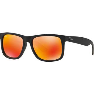 Ray - Ban Mand RB4165 JUSTIN 622/6Q Solbriller Injiceret Sort Rød Firkantet Normal