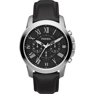 Fossil Grant Chronograph Black Leather Black Dial Men’s Watch FS4812