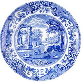 Spode Blå italiensk sidetallerken / kagetallerken 15 cm