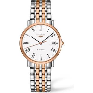 Longines L4.810.5.12.7 Elegant Hvid/18 karat rosa guld Ø37 mm