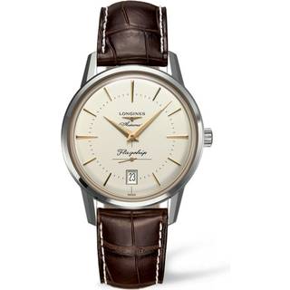 Longines L4.795.4.78.2 Heritage Sølvfarvet/Læder Ø38.5 mm