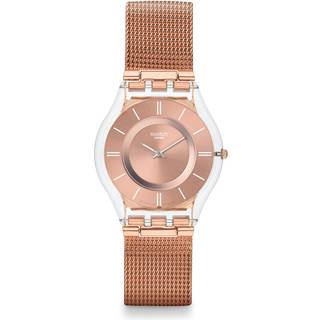 Hello Darling Skin Quartz Rose-Gold Dial Stainless Steel Bracelet Ladies Watch SFP115M