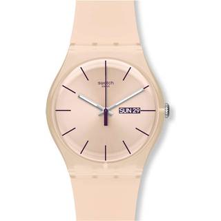 Swatch Rose Rebel Pink Case Ladies Watch SUOT700