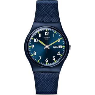 Swatch Sir Case Blue Dial Men's Watch SO28N702