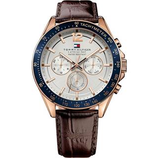 Tommy Hilfiger 1791118 Luke Hvid/Læder Ø46 mm