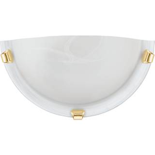 EGLO SALOME plafond, halv, hvid alabast