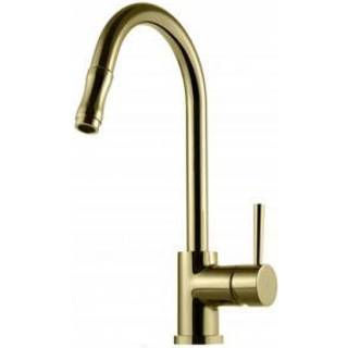 Tapwell EVO185 et-grebs køkkenarmatur m/udtræk - honey gold