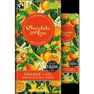 Chocolate and Love Chokolade Orange 65% Ø (80g)