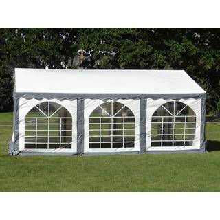 Partytelt Festtelt Original 6x6m PVC, Grå/Hvid