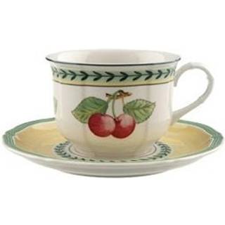 Villeroy & Boch French Garden Fleurence Morgenmadskop Med Underkop - Kaffekopper Porcelæn Multi - 23298-23299