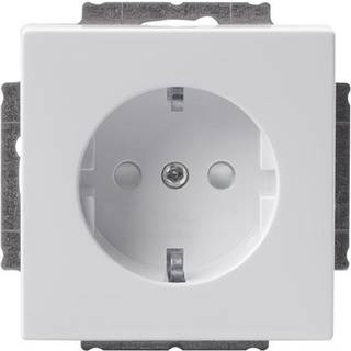 ABB Stikkontakt ENKELT (semi-komplet) 16A 1M Hvid