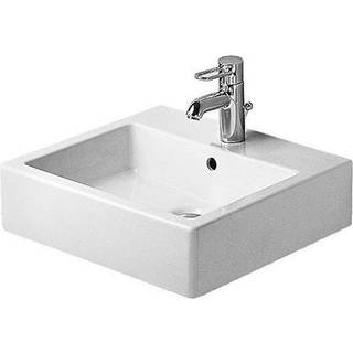 Duravit Vero vask 50cm W m. 1 hh og slebet underkant m.Wondergliss