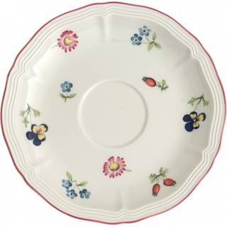 Villeroy & Boch Petite Fleur Underkop Te/kaffekop 15cm - Kagetallerken & Desserttallerken Porcelæn Hvid - 1023951280