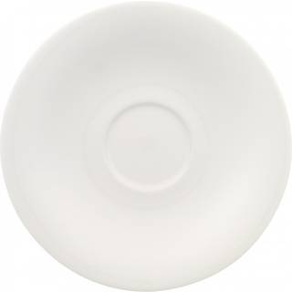 Villeroy & Boch New Cottage Basic Underkop Kaffekop 16cm - Kagetallerken & Desserttallerken Porcelæn Hvid - 1034601310