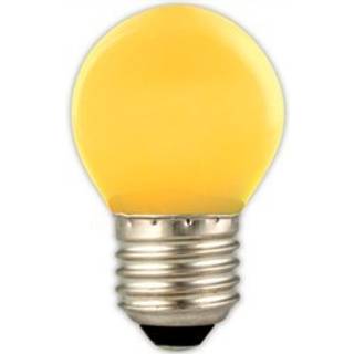 Calex 473414 LED Krone 1W gul E27 plast - udgår