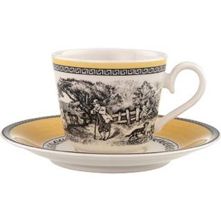 Villeroy & Boch Audun Ferme Espressokop Med Underkop - Espressokopper Porcelæn Gul - 22565-22567