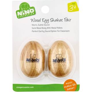 Nino perkussion Nino562-2 Natural Wood Egg Shaker Par Lille