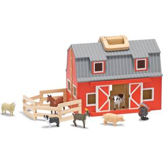 Melissa & Doug Fold & Go-stald i træ