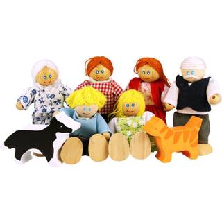 Bigjigs Wooden Dollhouse Family