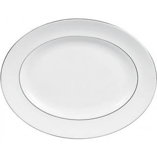 Wedgwood - Vera Wang Grosgrain Oval Dish - Serveringsfade - Vera Wang - Hvid