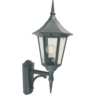 Norlys Modena væglampe, arm op, E27, IP54, sort