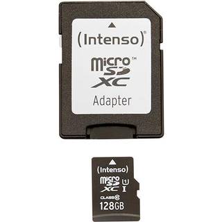 Intenso® 128 GB Micro SD Hukommelseskort Incl. Adapter Class 10, U1