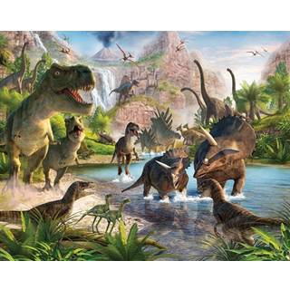 Dinosaur Tapet 243x305cm Walltastic vægdekoration 41745