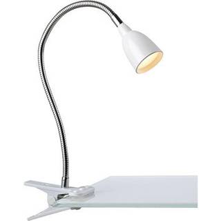 Tulip LED-klemmelampe, hvid