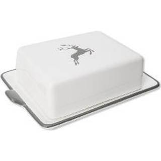 Håndlavet smørskål Grøn Hjort