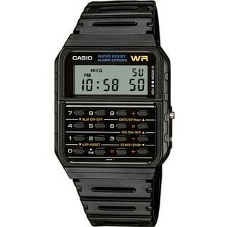 Casio Vintage CA-53W-1ER Rubber Bracelet Calculator Watch - Black