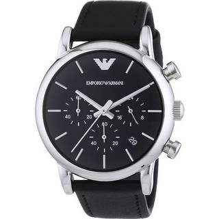 Emporio Armani AR1733 Klassisk sort rustfrit stål herreur