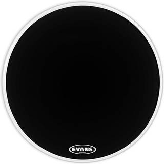 Evans BD22RB-NP EQ3 Resonant Black NO PORT 22" Black Resonant trommeskind