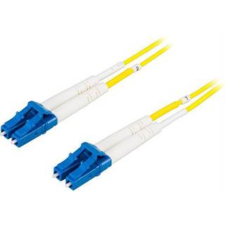 DELTACO Fiber cable, LC - LC, 9/125, OS2, duplex, single mode, 3m