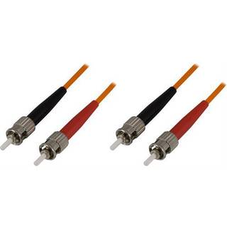 DELTACO fiber cable, ST-ST, 62.5 / 125, OM1, duplex, multimode, 5m