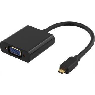 DELTACO Micro HDMI til VGA Adapter