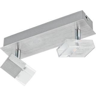 Eglo Mini LED skinne spot 2L i børstet stål - 31412