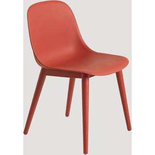 Muuto Fiber side chair læderstol brunt læder
