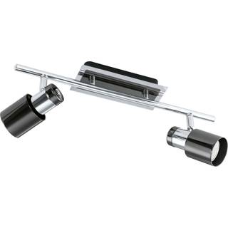 EGLO DAVIDA spotskinne 2L, krom/sort