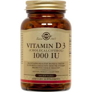 Solgar D3-Vitamin - 25 mcg - 100 Kapsler