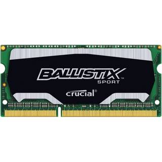 Afgørende Ballistix Sport Sodimm 4GB Single DDR3 1600 MT/S (PC3-12800) CL9 @1.35V 204-PIN-hukommelse BLS4G3N169ES4