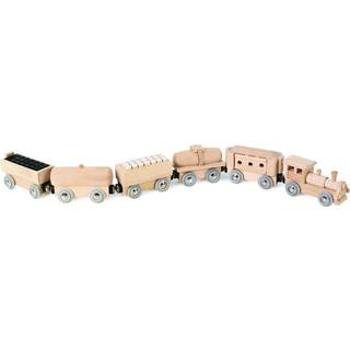 Small foot magnetisk tog med vogne