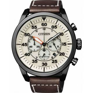 Citizen CA4215-04W Hvid/Læder Ø45 mm