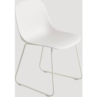 Muuto Fiber stol stålmeder plastsæde Grey/Grey