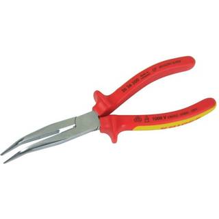 KNIPEX Fladrundtang med skær forkromet 200 mm
