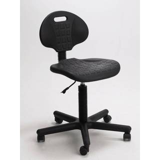 Deluxe arbejdsstol m/ hjul, polyurethan