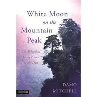White Moon on the Mountain Peak