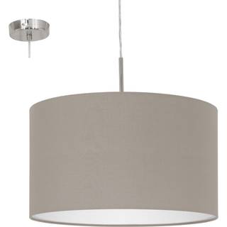 Eglo Pasteri pendel 38 cm i taupe/hvid - 31572