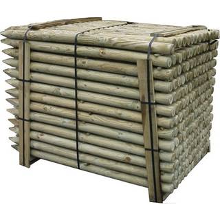 Nsh hegnspæl 5x125cm trykimprægneret kl.a faset og spidset - fsc® 100%