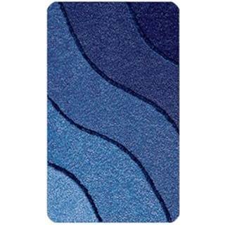Luksus Bademåtte fra KLEINE WOLKE - WAVE NAVY BLUE 60x90 CM.