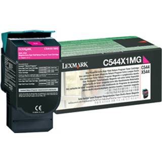Lexmark C544X1MG Magenta Lasertoner, 4.000 sider